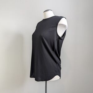 NWT Rag & Bone Black Textured Top Tank Muscle Sleeveless Blouse